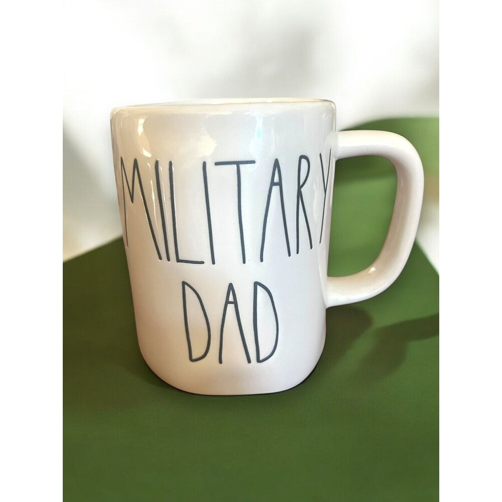 Military Dad Rae Dunn Artisan Collection for Magenta Coffee Tea Mug Cup Veterans